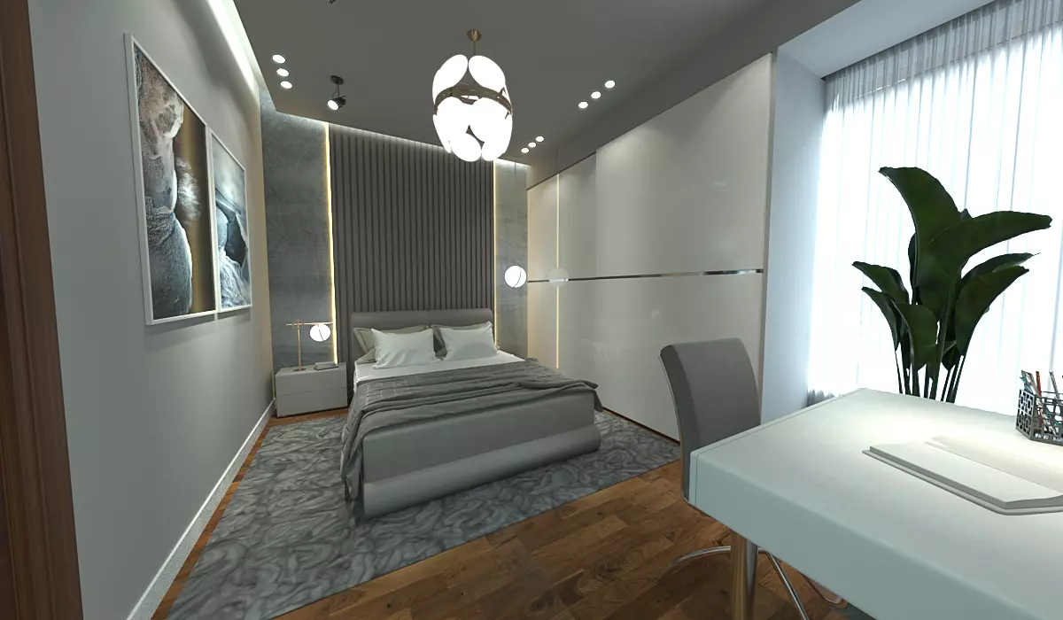 modern child room 3D model_0