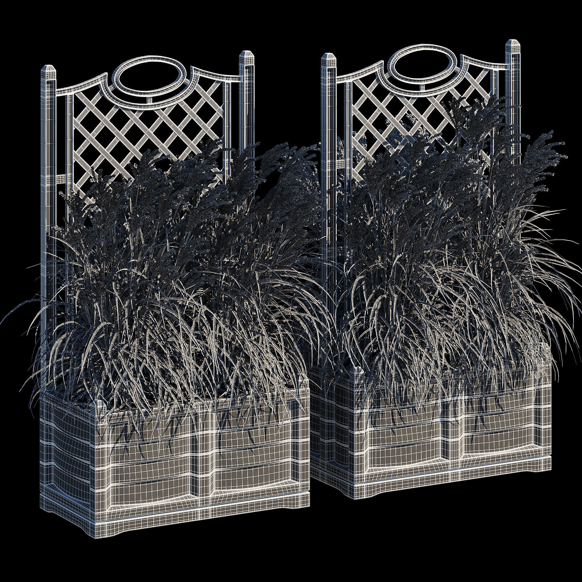 Bama with trellis 3D model_9