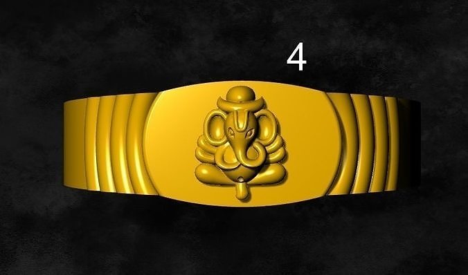 ganesh ring 3D print model