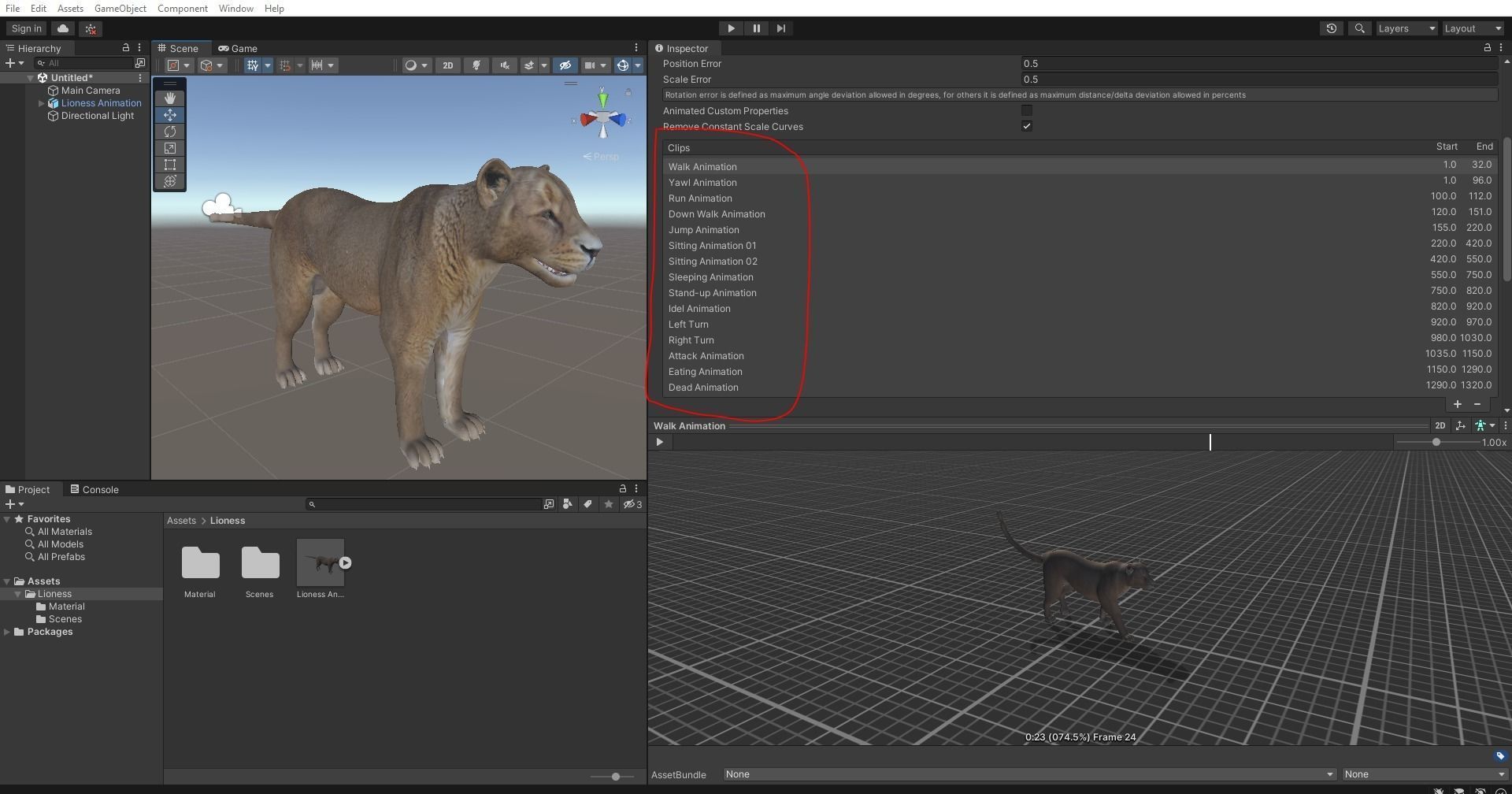 Fur Lioness V02 Rigged and Animation in Blender Low-poly 3D model_23