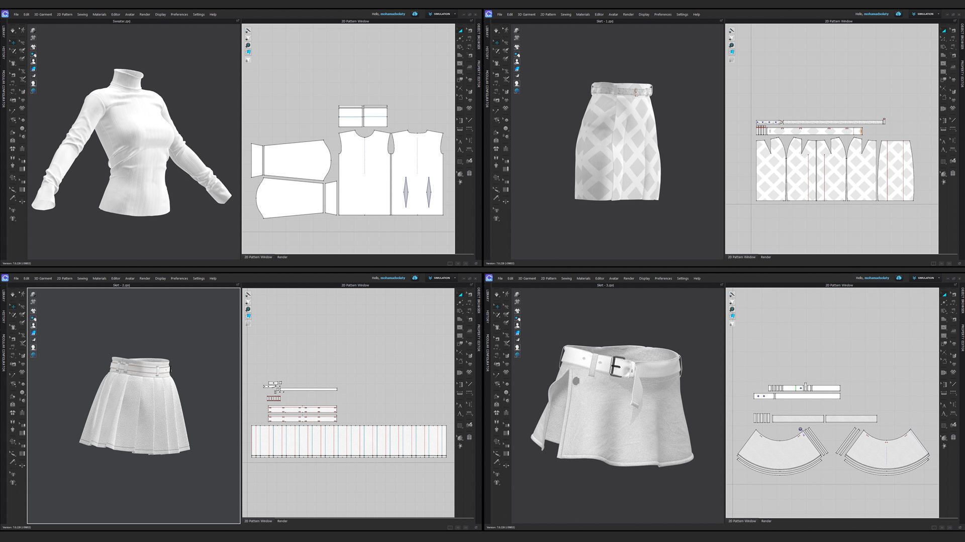 18 Womens Clothes - Vol 2 - Marvelous Designer 3D model_9