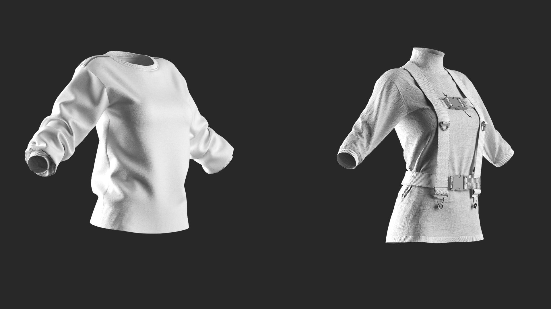 18 Womens Clothes - Vol 2 - Marvelous Designer 3D model_2
