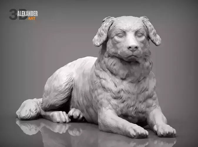 Australian shepherd 3D print model