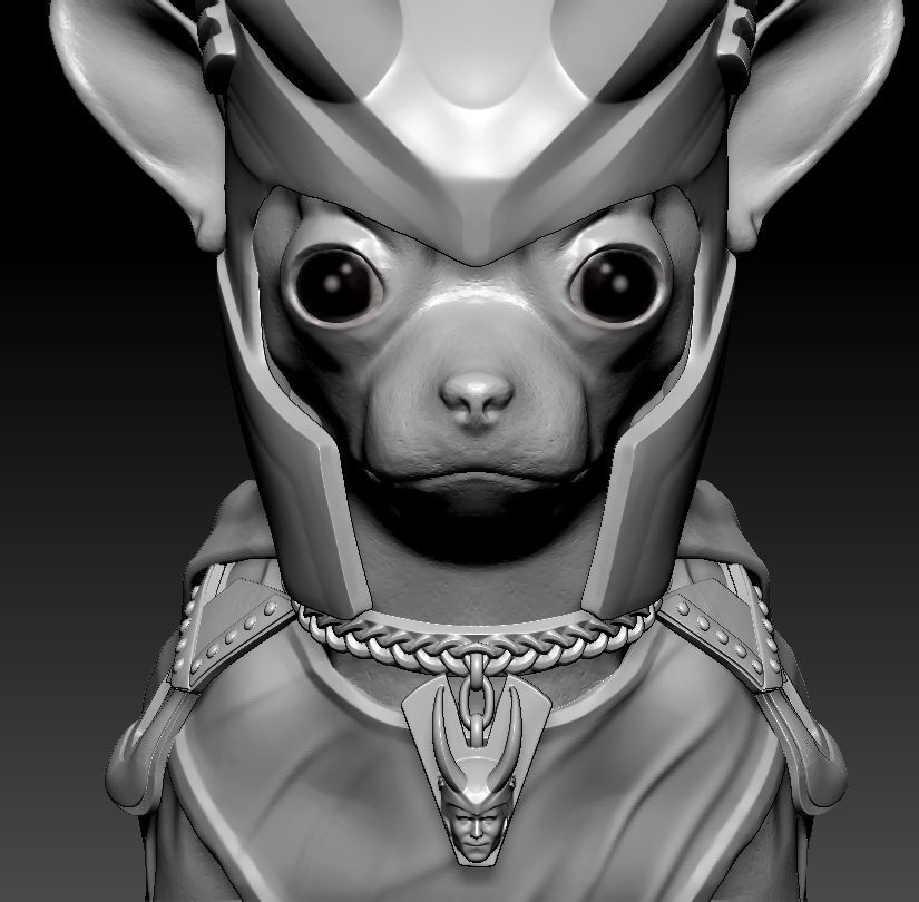 CHIHUAHUA DOG 3D print model_1