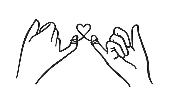 Line art - Friends 3D