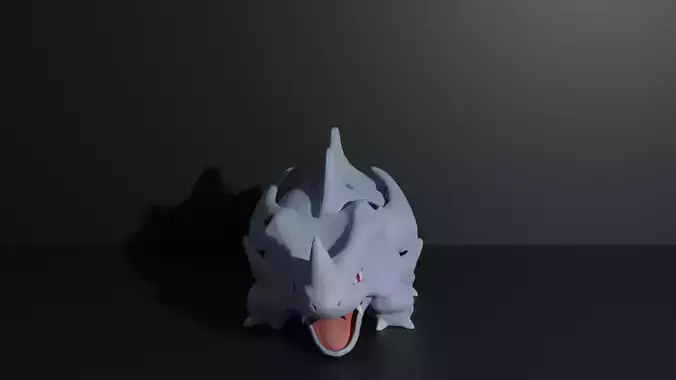 Rhyhorn pokemon 3D print model