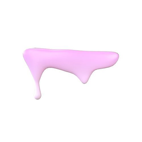Liquid Drops v1 014 Low-poly 3D model