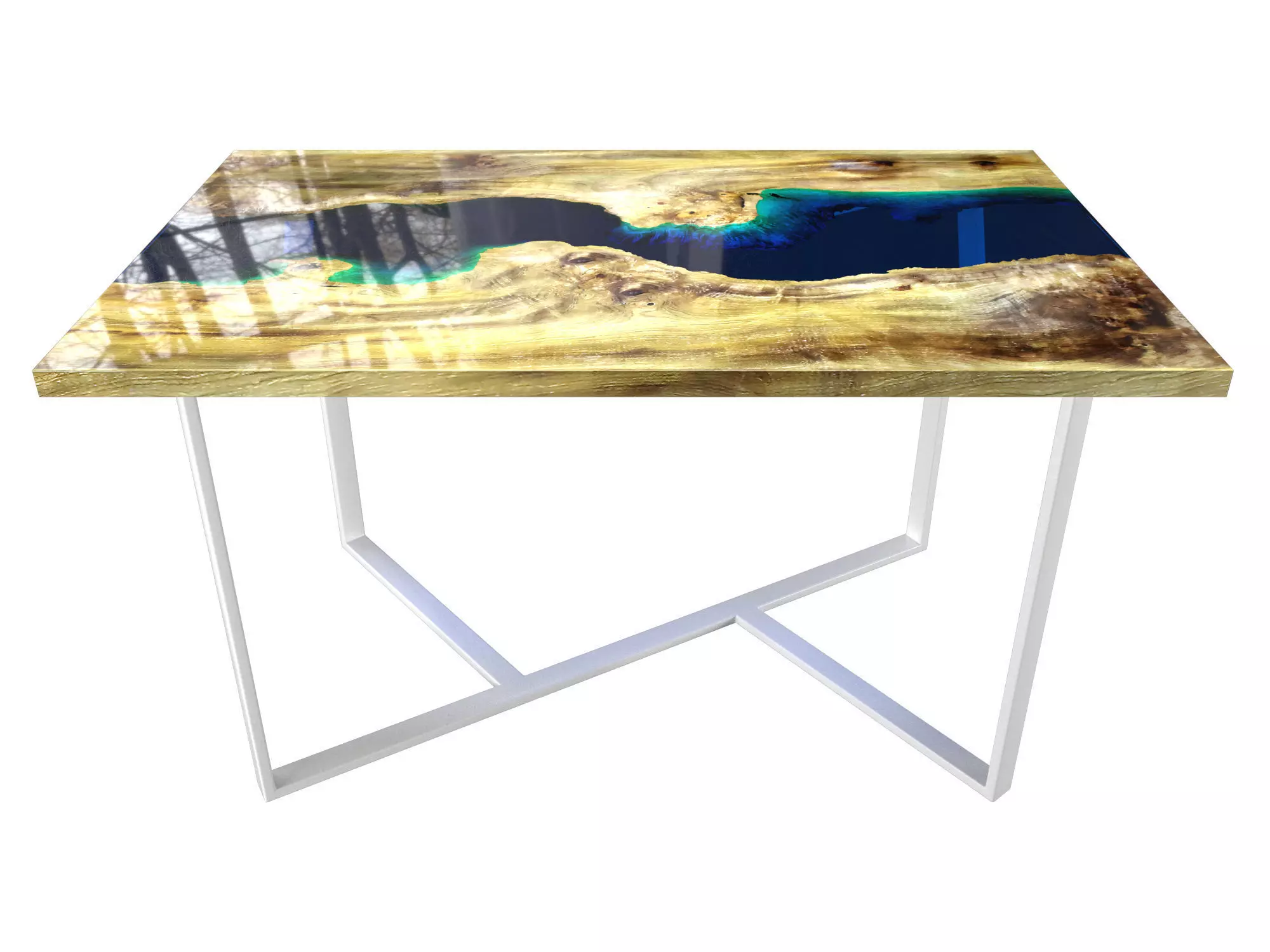 Epoxy resin table 3D model_0