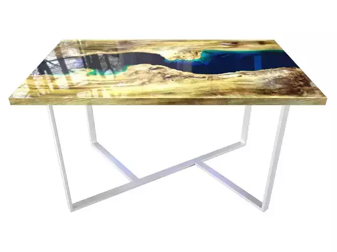 Epoxy resin table 3D model Epoxy resin table 3D model