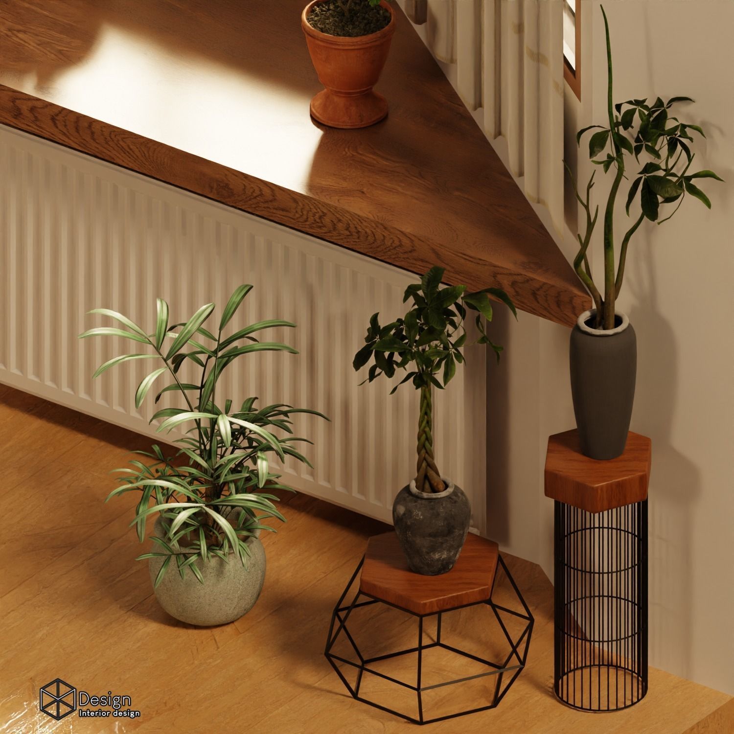 High poly isometric cute Living room 3D model 3D model_3