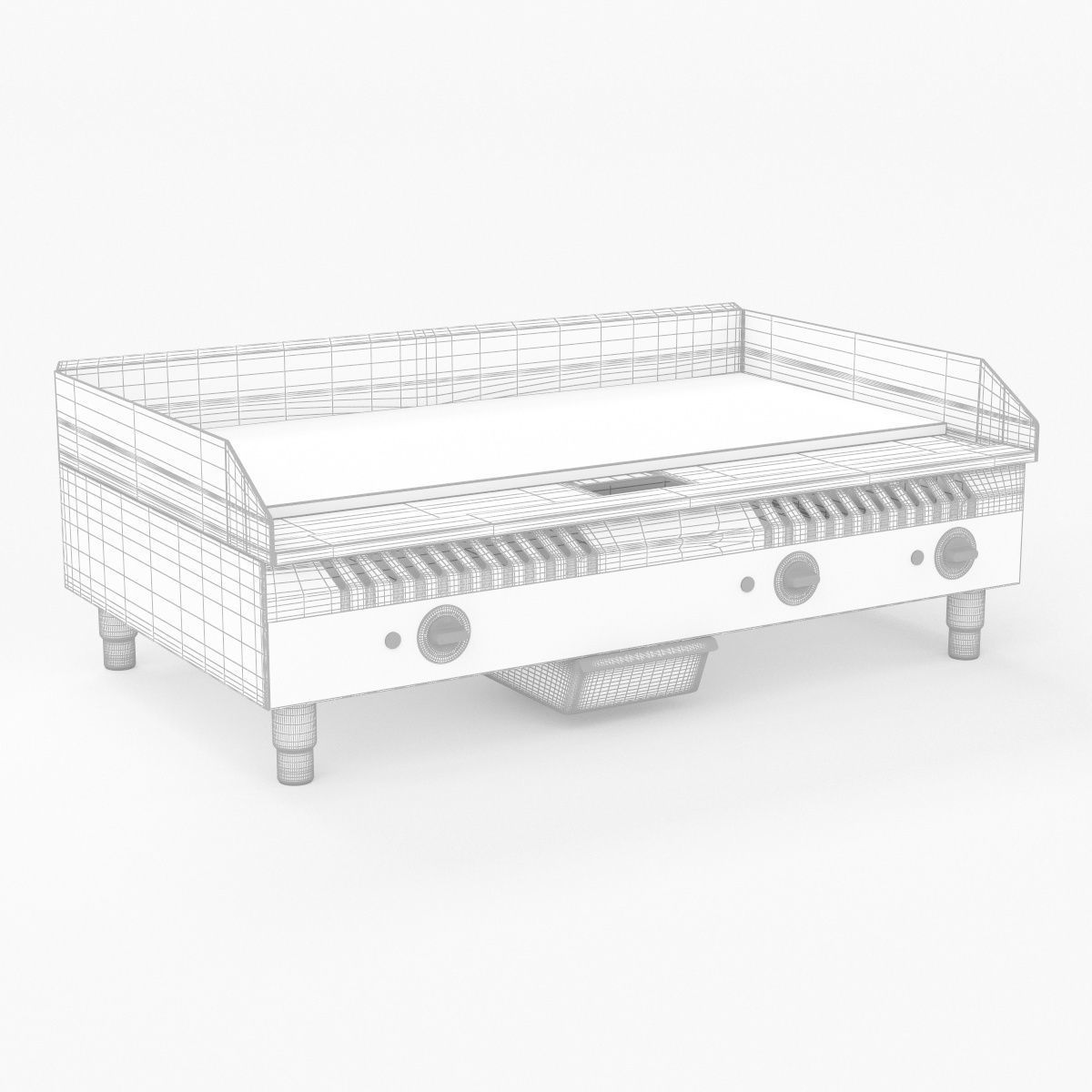Globe GEG36 Medium Duty Electric Countertop Griddles 3D model_28