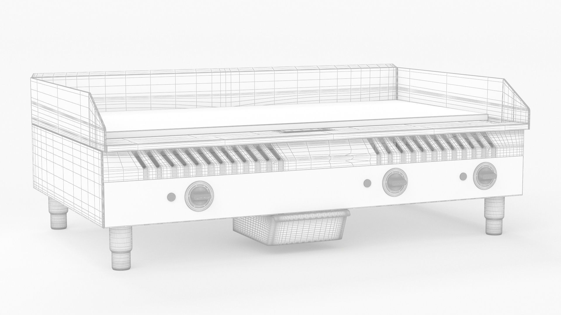 Globe GEG36 Medium Duty Electric Countertop Griddles 3D model_1
