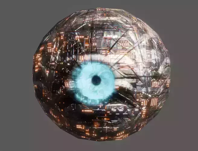 Character Eye Low-poly 3D model
