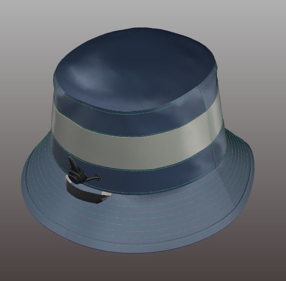 Bucket Hat Clo3D 3D model_5