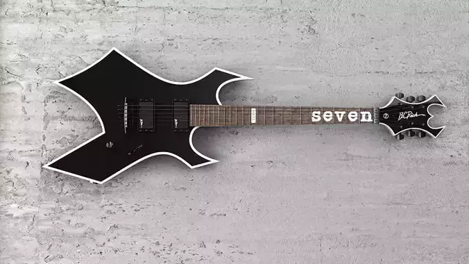 Mick Thomson Warlock Series Guitar 3D model
