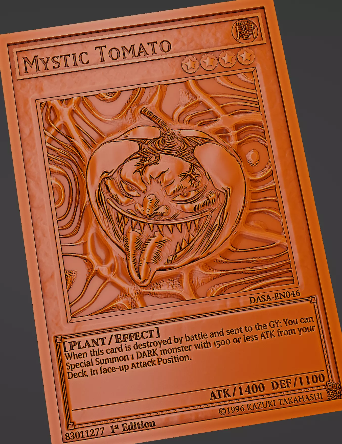 mystic tomato - yugioh 3D print model