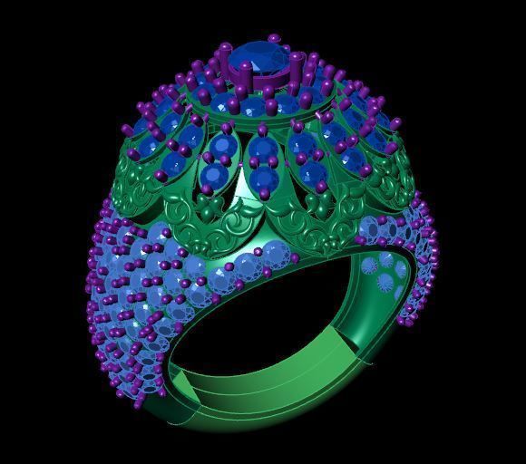 Rings 3D print model_1