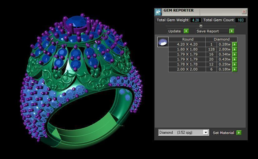 Rings 3D print model_3