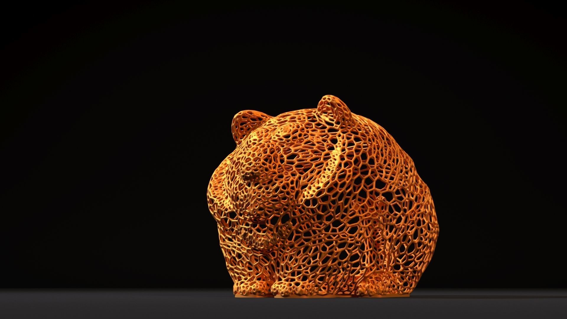 Tiger ball 3D print model_9