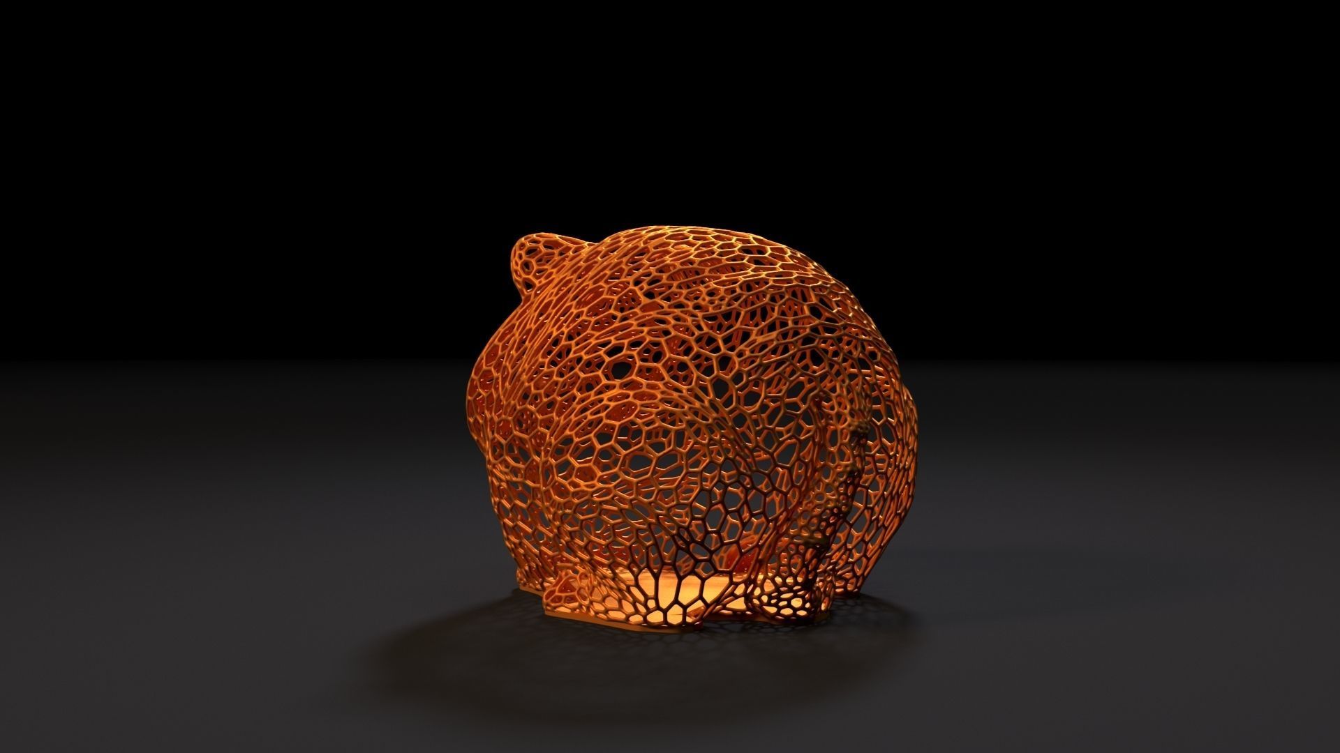 Tiger ball 3D print model_2