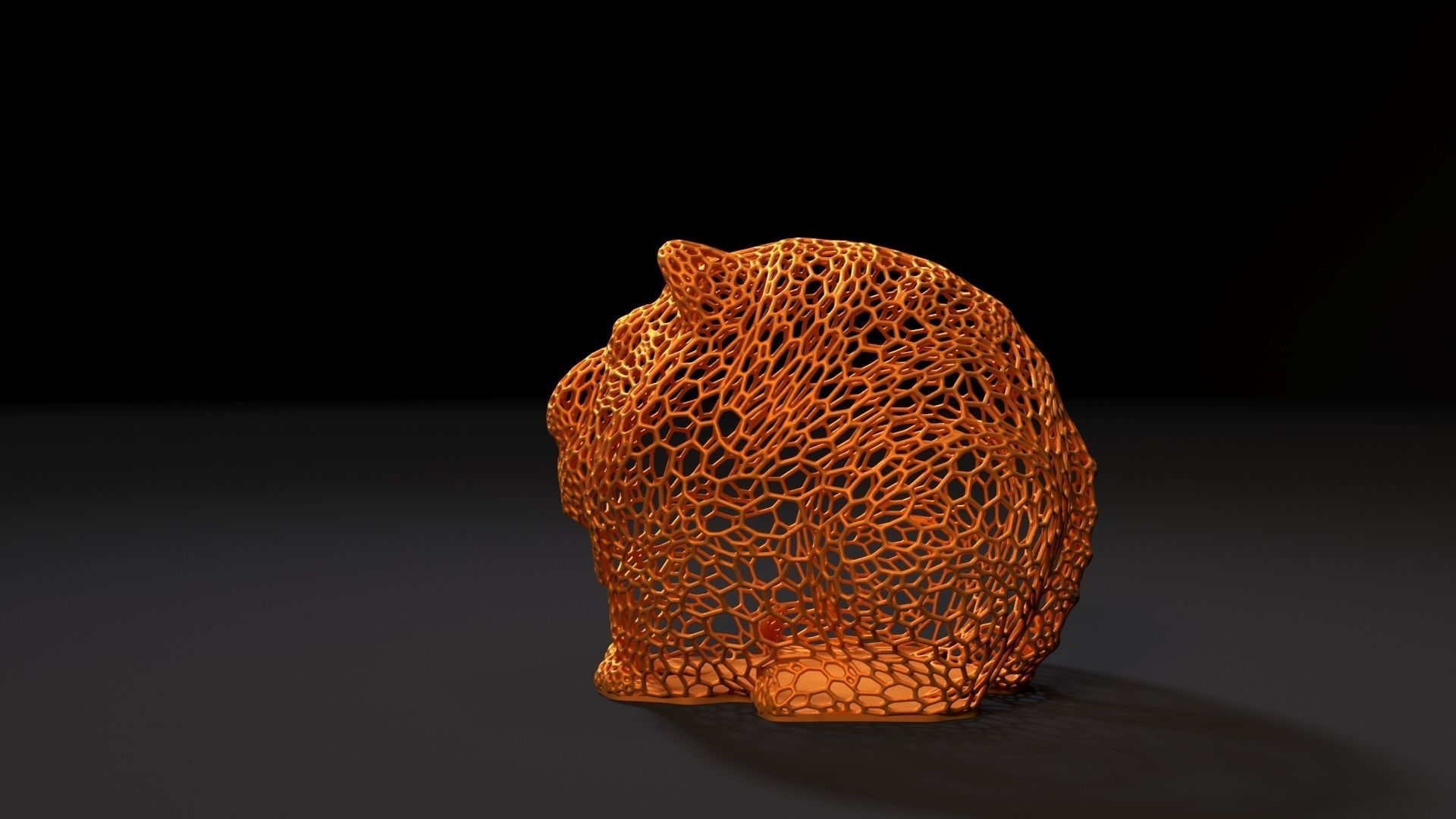 Tiger ball 3D print model_1