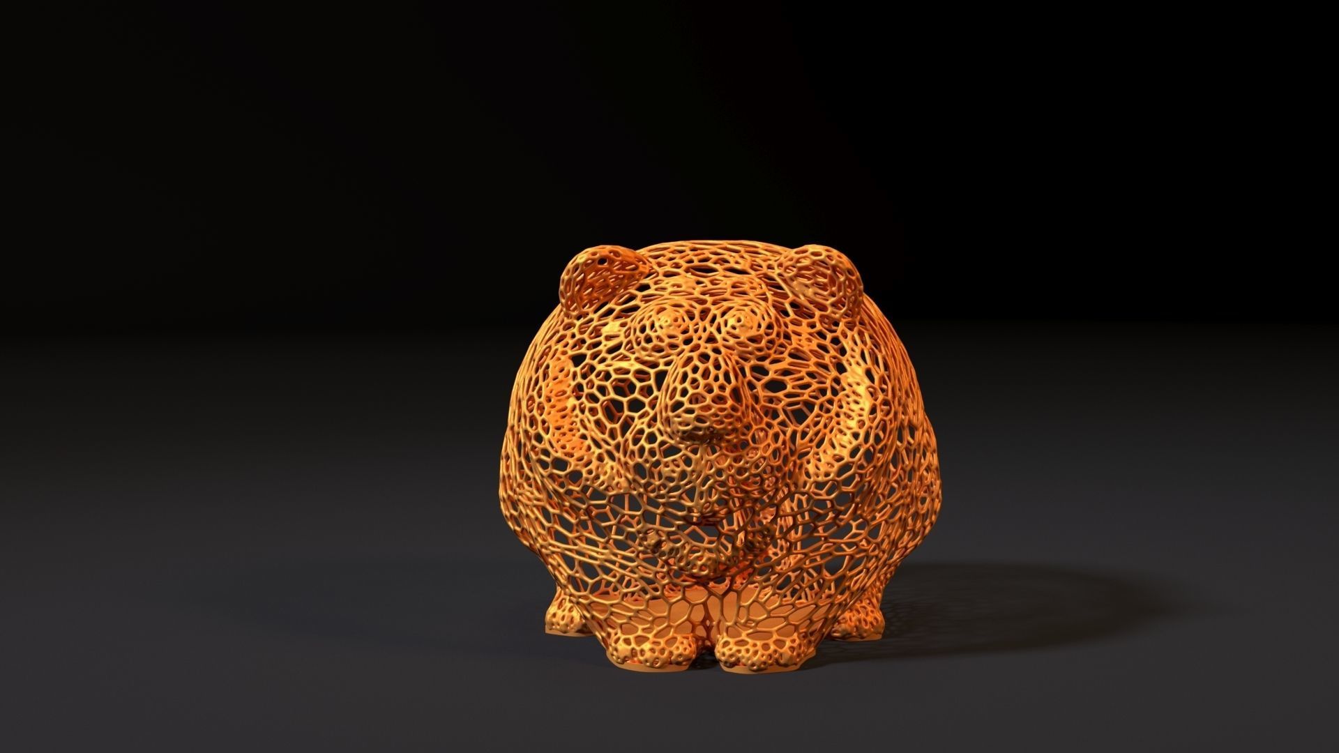 Tiger ball 3D print model_7