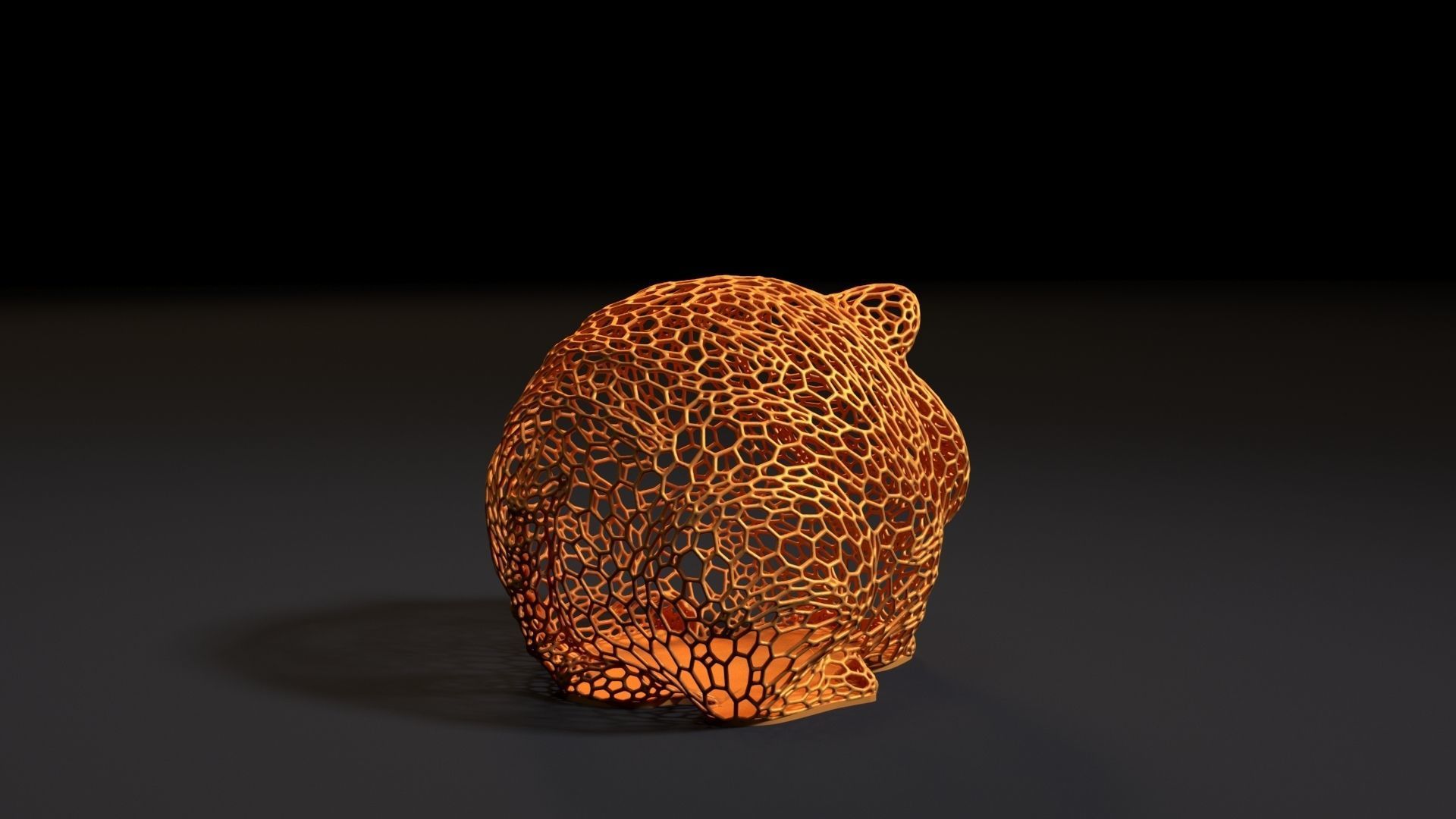 Tiger ball 3D print model_4