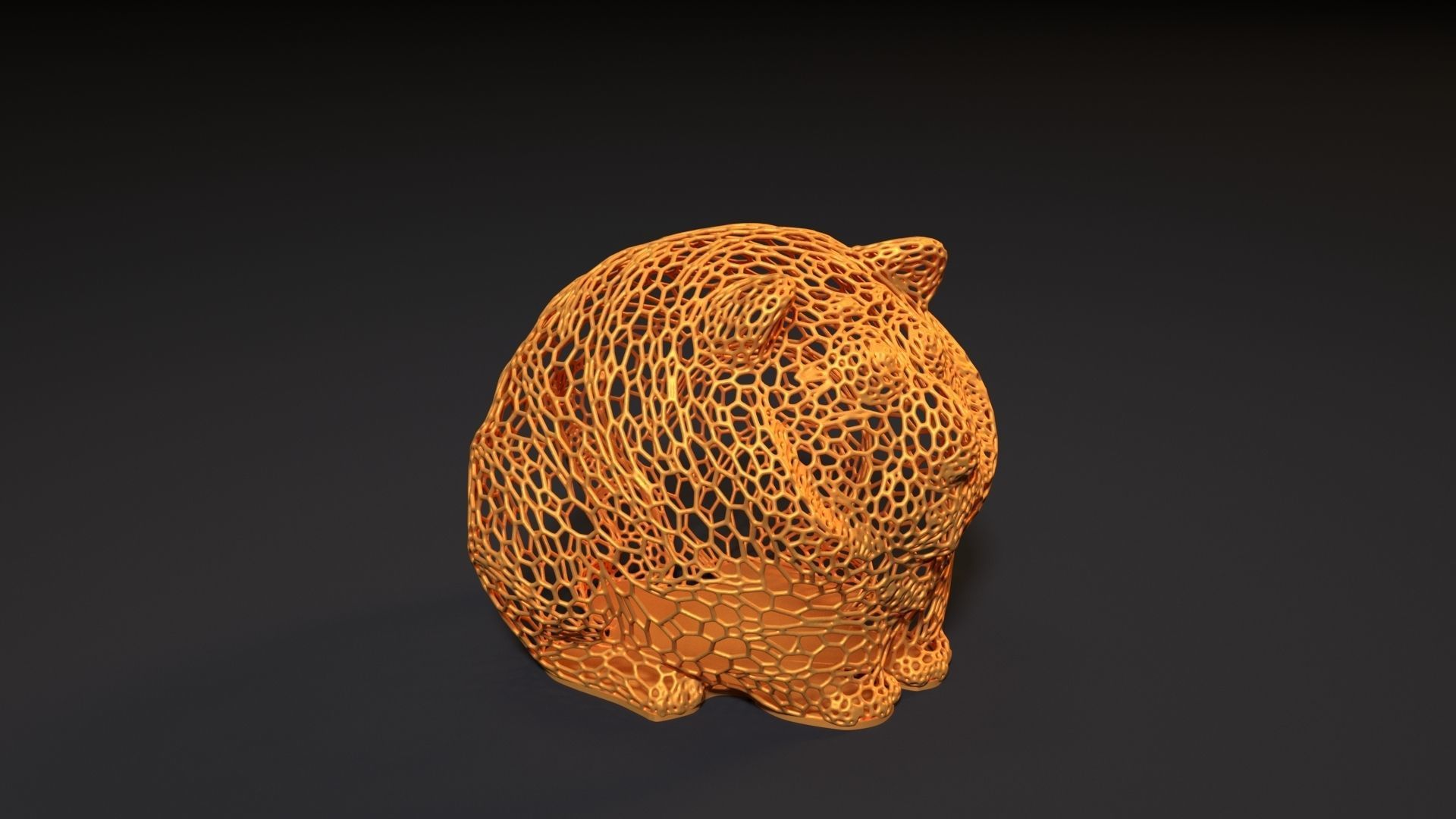 Tiger ball 3D print model_6