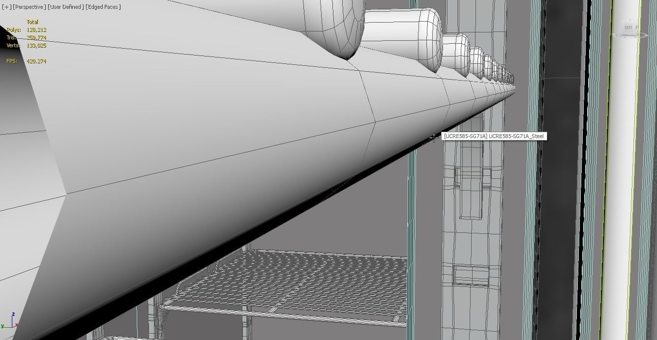 U-Line Refrigerator UCRE585-SG71A 3D model_4