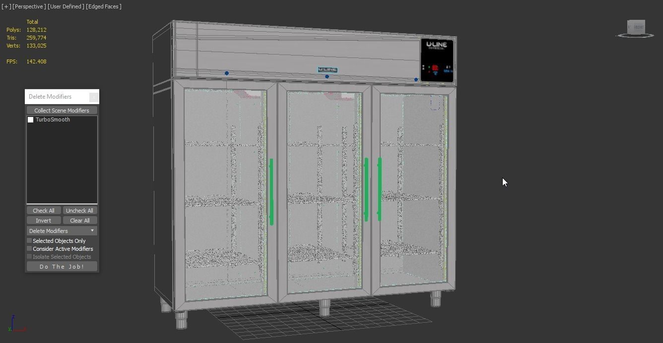 U-Line Refrigerator UCRE585-SG71A 3D model_1