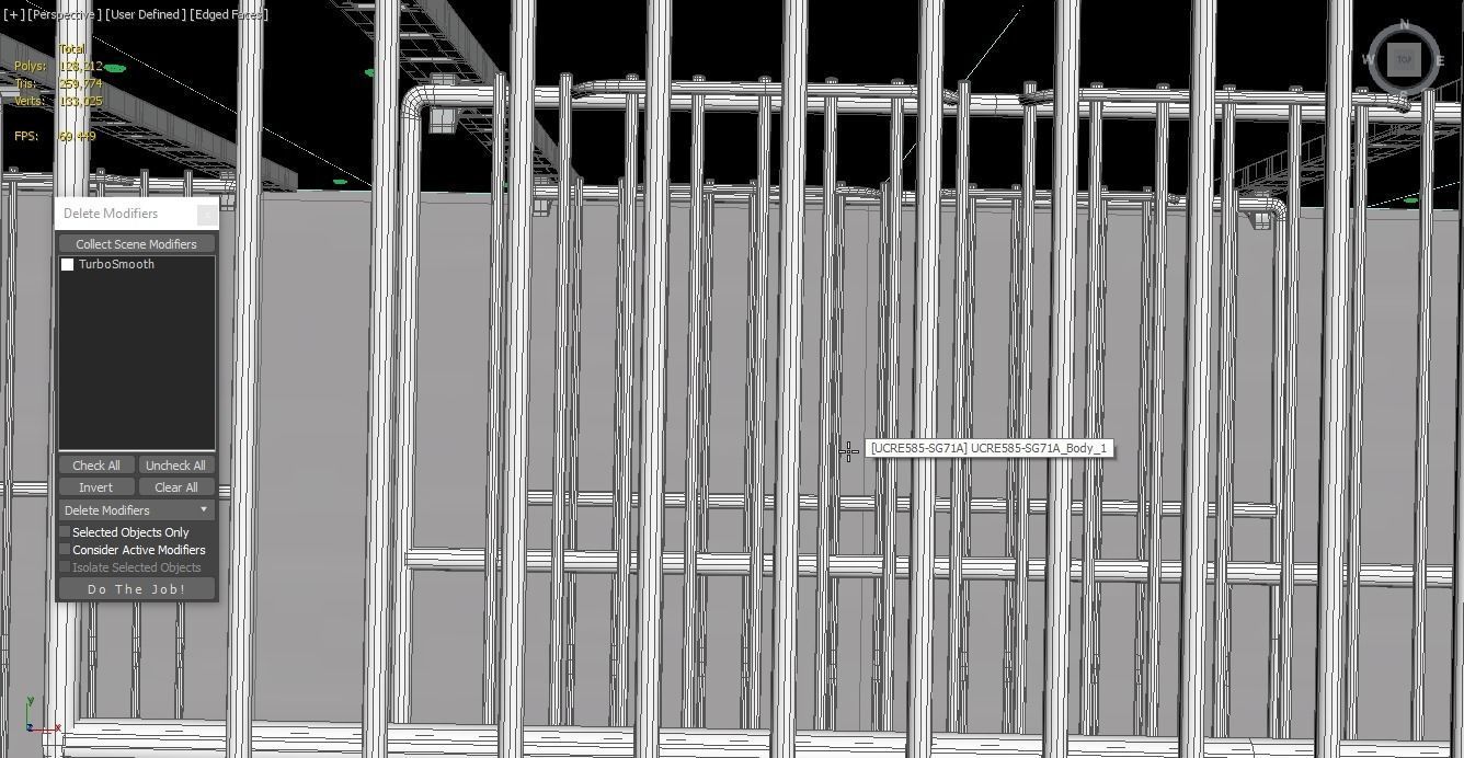 U-Line Refrigerator UCRE585-SG71A 3D model_3