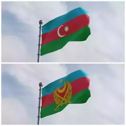Animated Azerbaijan Flags