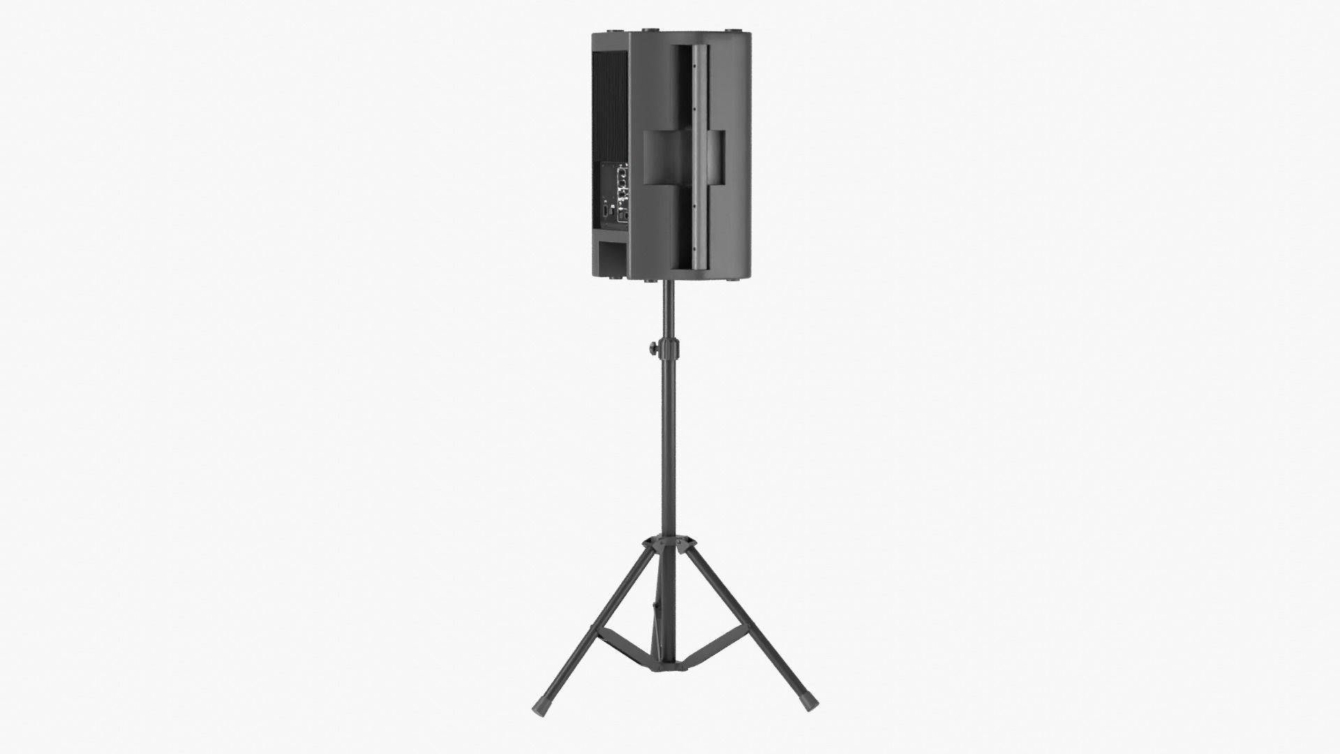 Powered Speaker with Tripod 3D model_8
