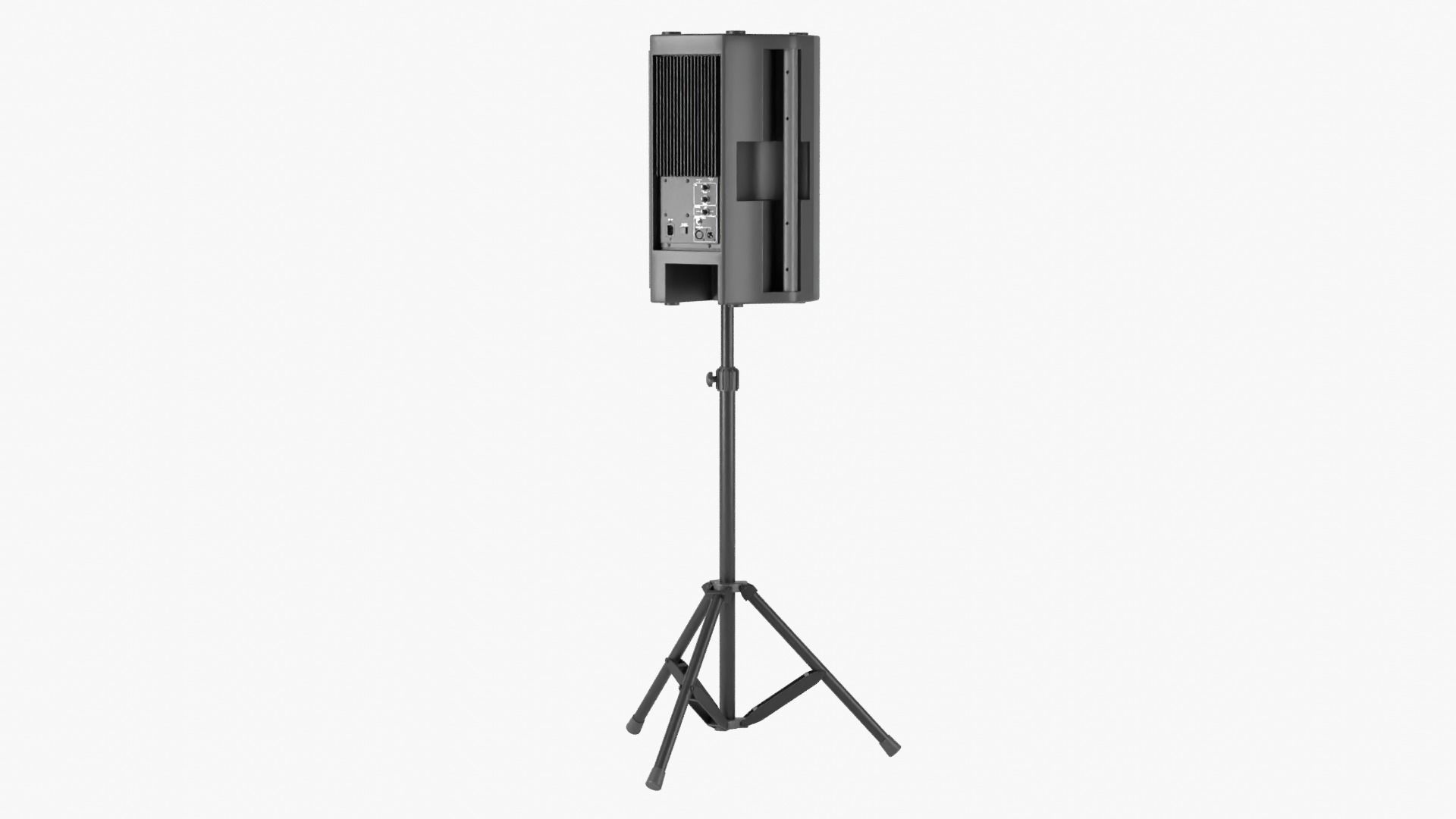 Powered Speaker with Tripod 3D model_7
