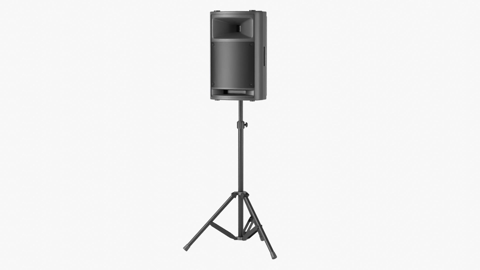 Powered Speaker with Tripod 3D model_13