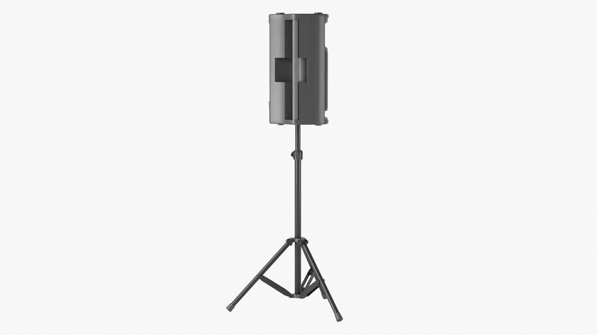 Powered Speaker with Tripod 3D model_9