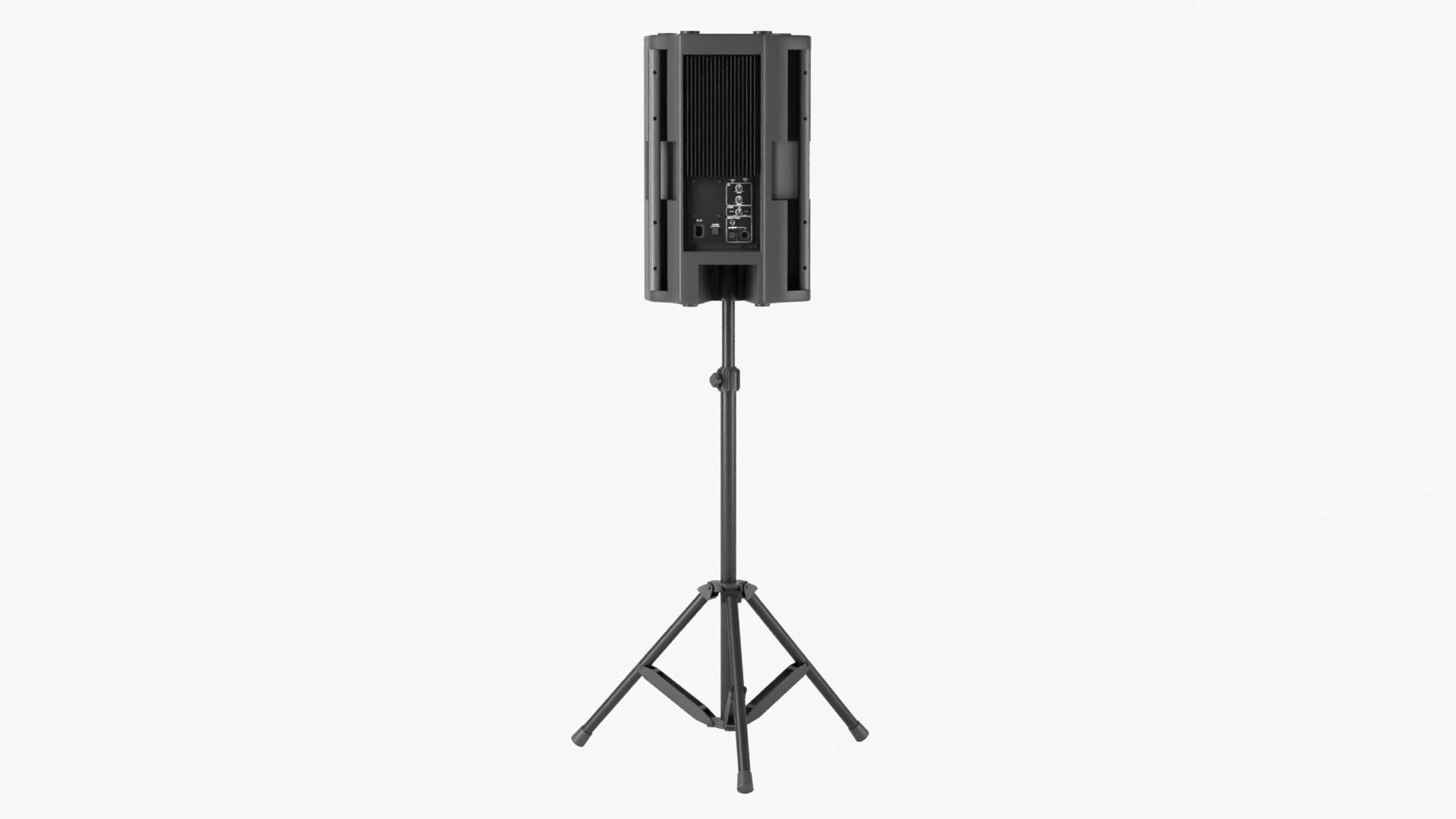 Powered Speaker with Tripod 3D model_6
