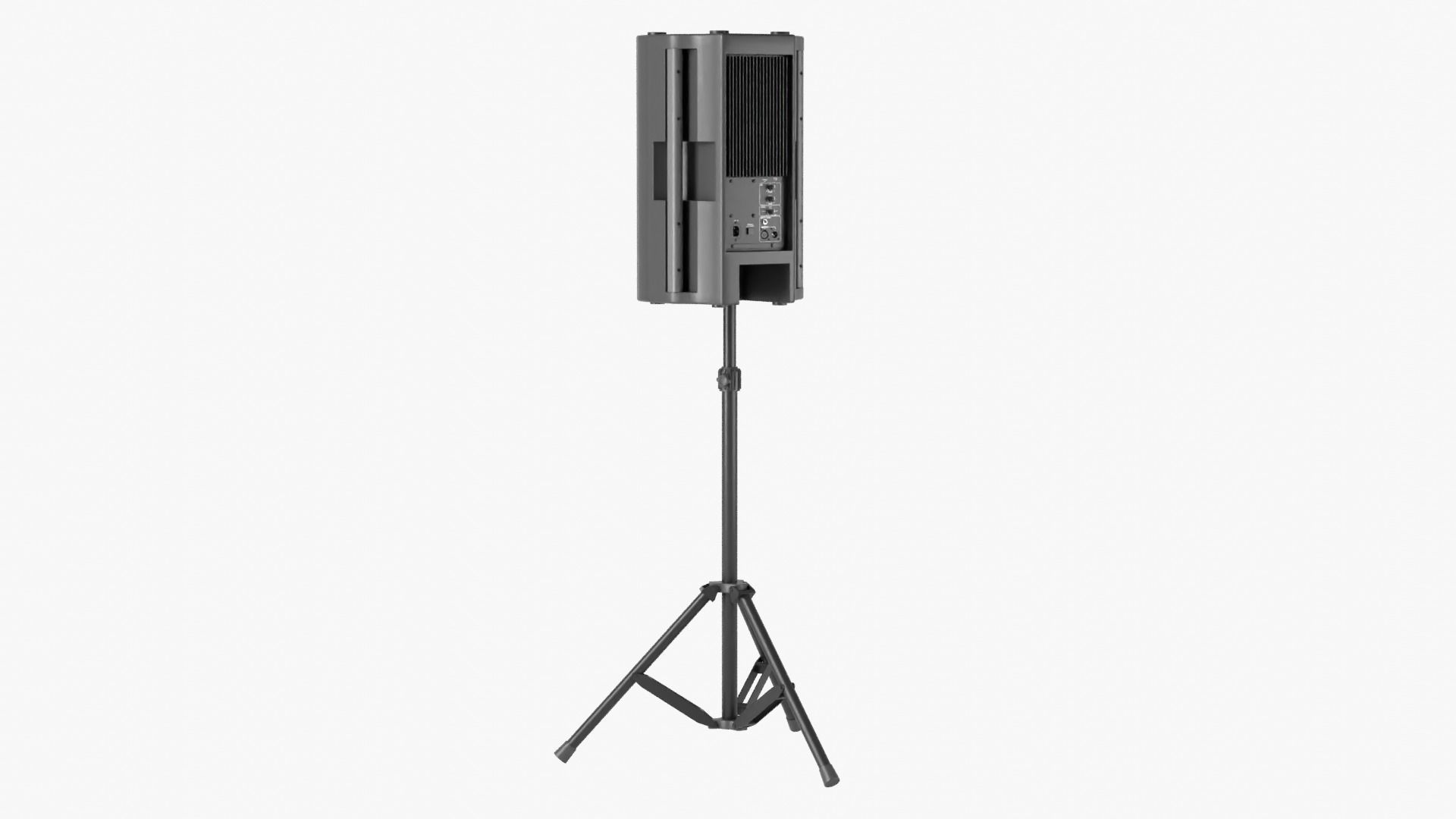 Powered Speaker with Tripod 3D model_5