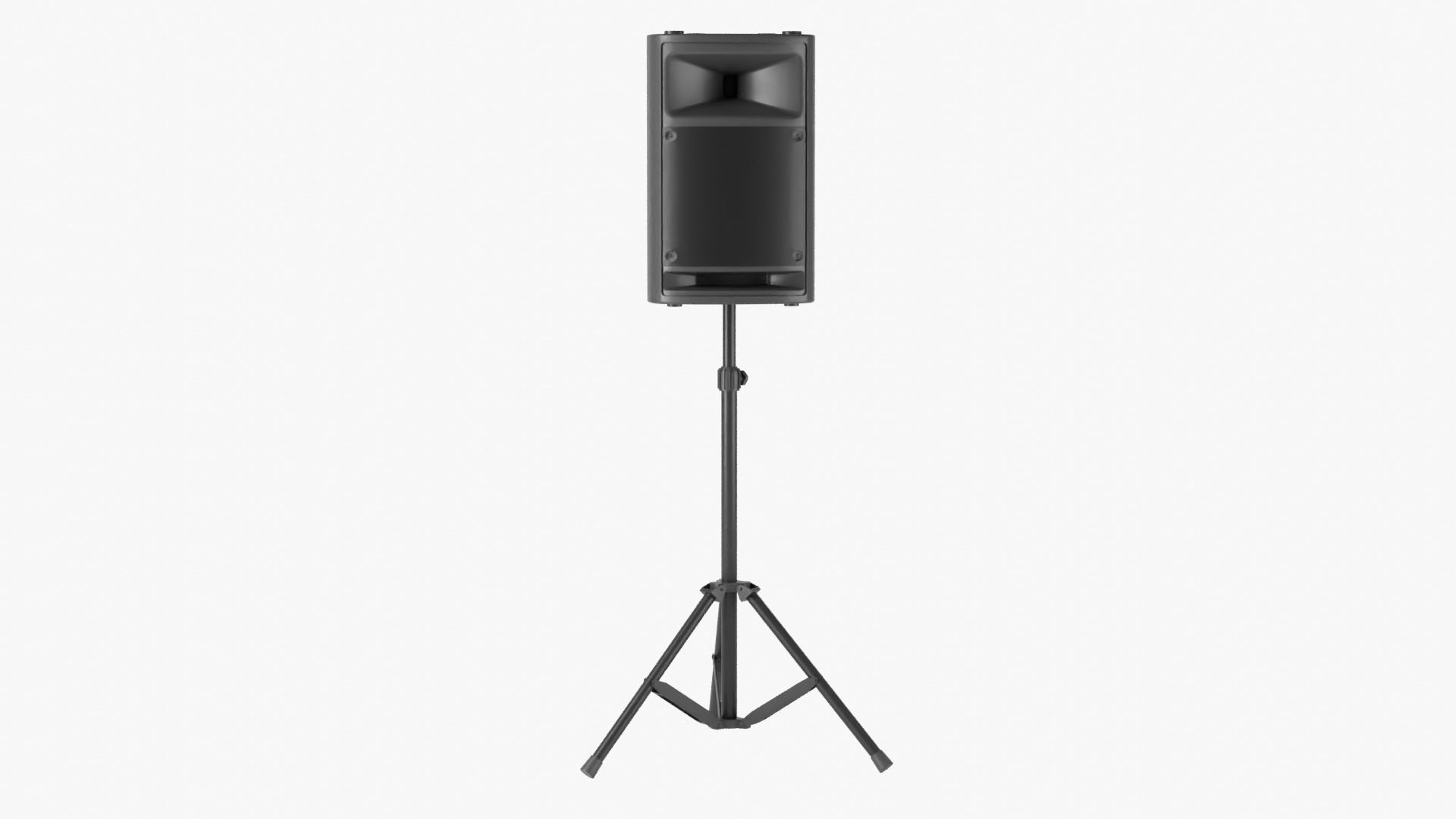 Powered Speaker with Tripod 3D model_12