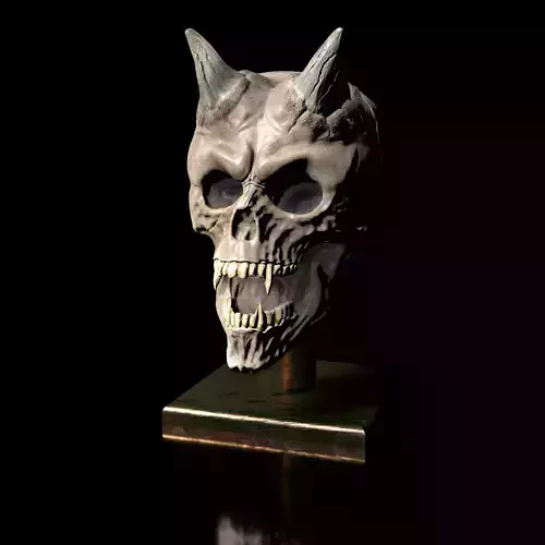 Vampire Skull - 3D print-file - High-Polygon 