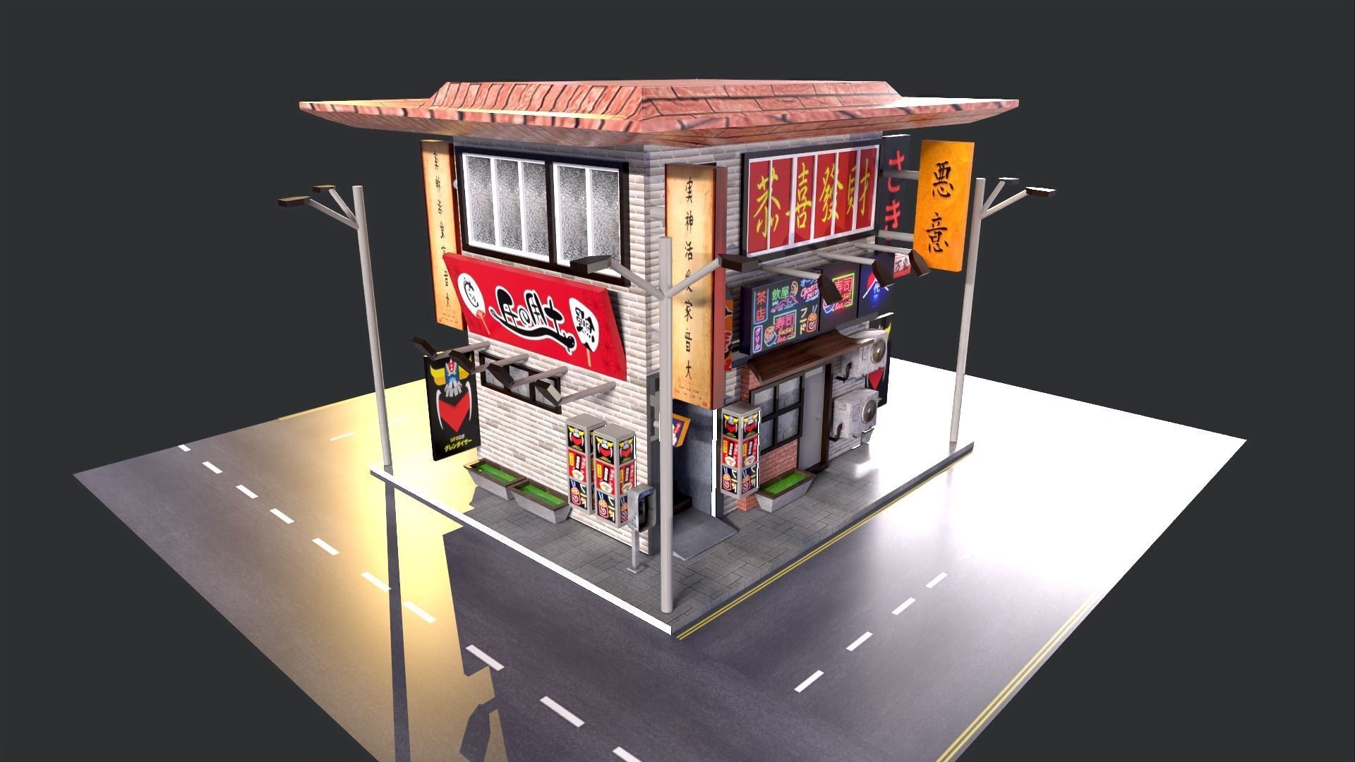 Japanese firm inspect Low-poly 3D model_2