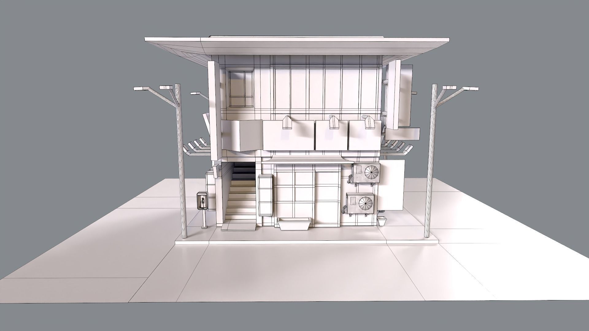 Japanese firm inspect Low-poly 3D model_4