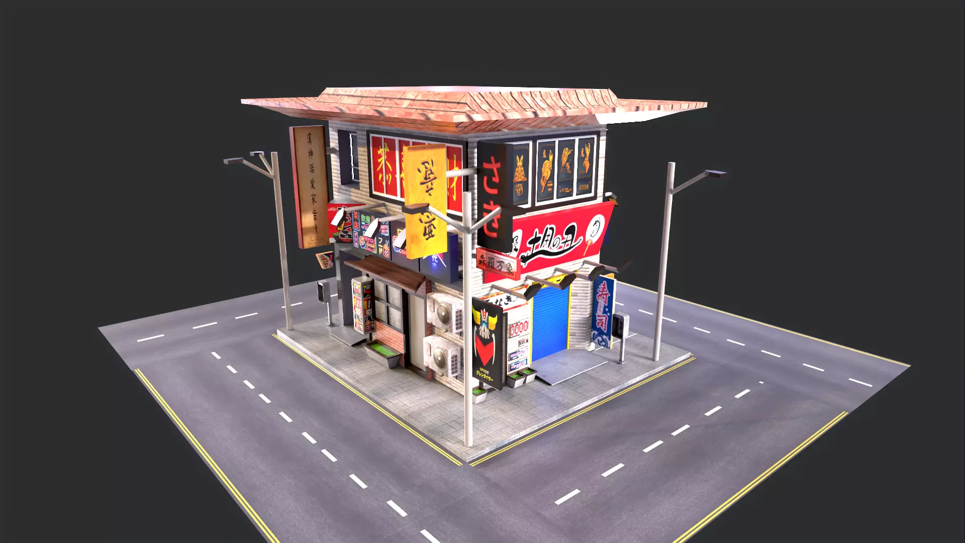 Japanese firm inspect Low-poly 3D model_0