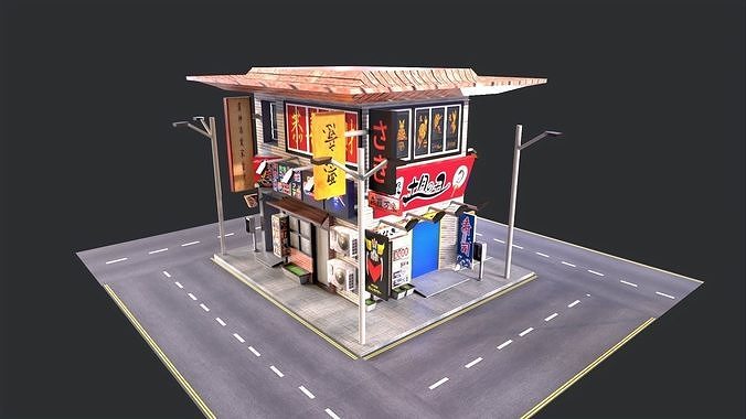 Japanese firm inspect Low-poly 3D model