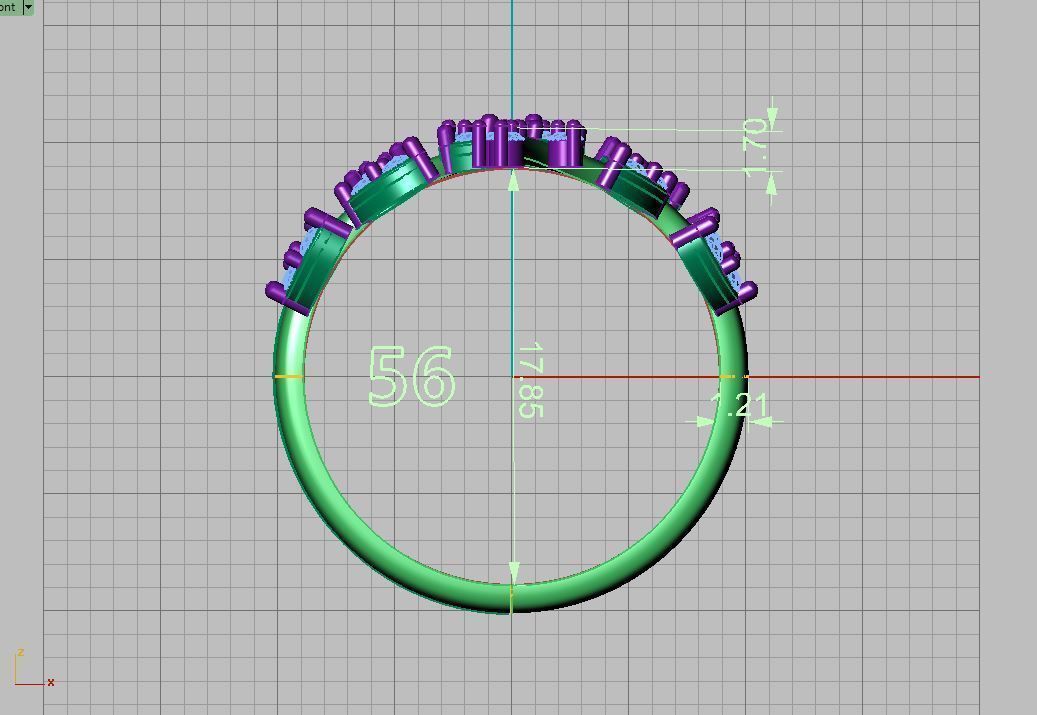 Light jewelry ring 3D print model_11
