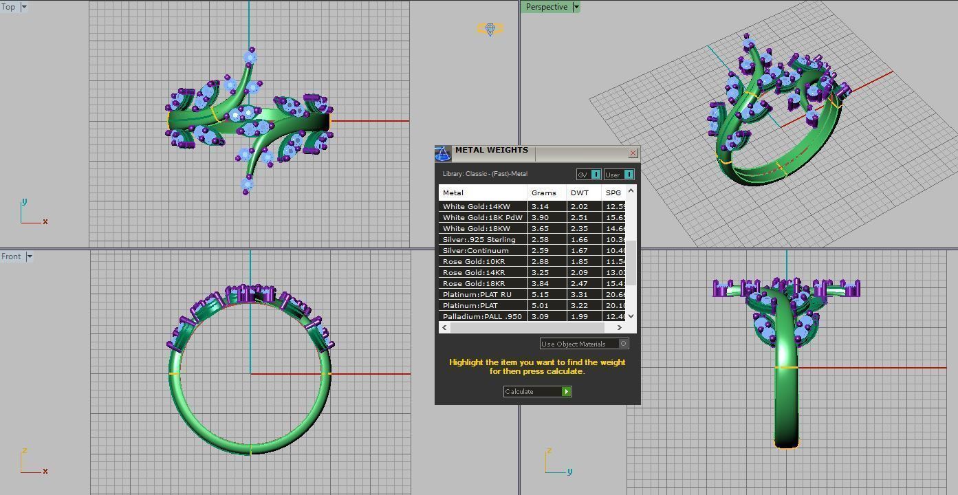 Light jewelry ring 3D print model_8