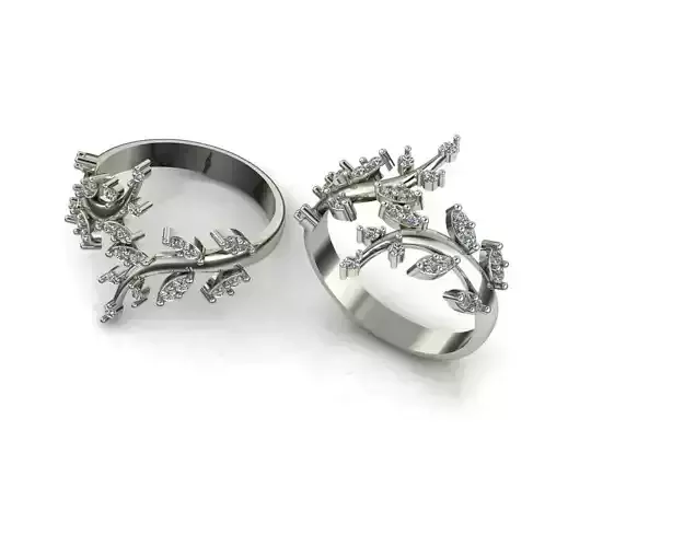 Light jewelry ring 3D print model