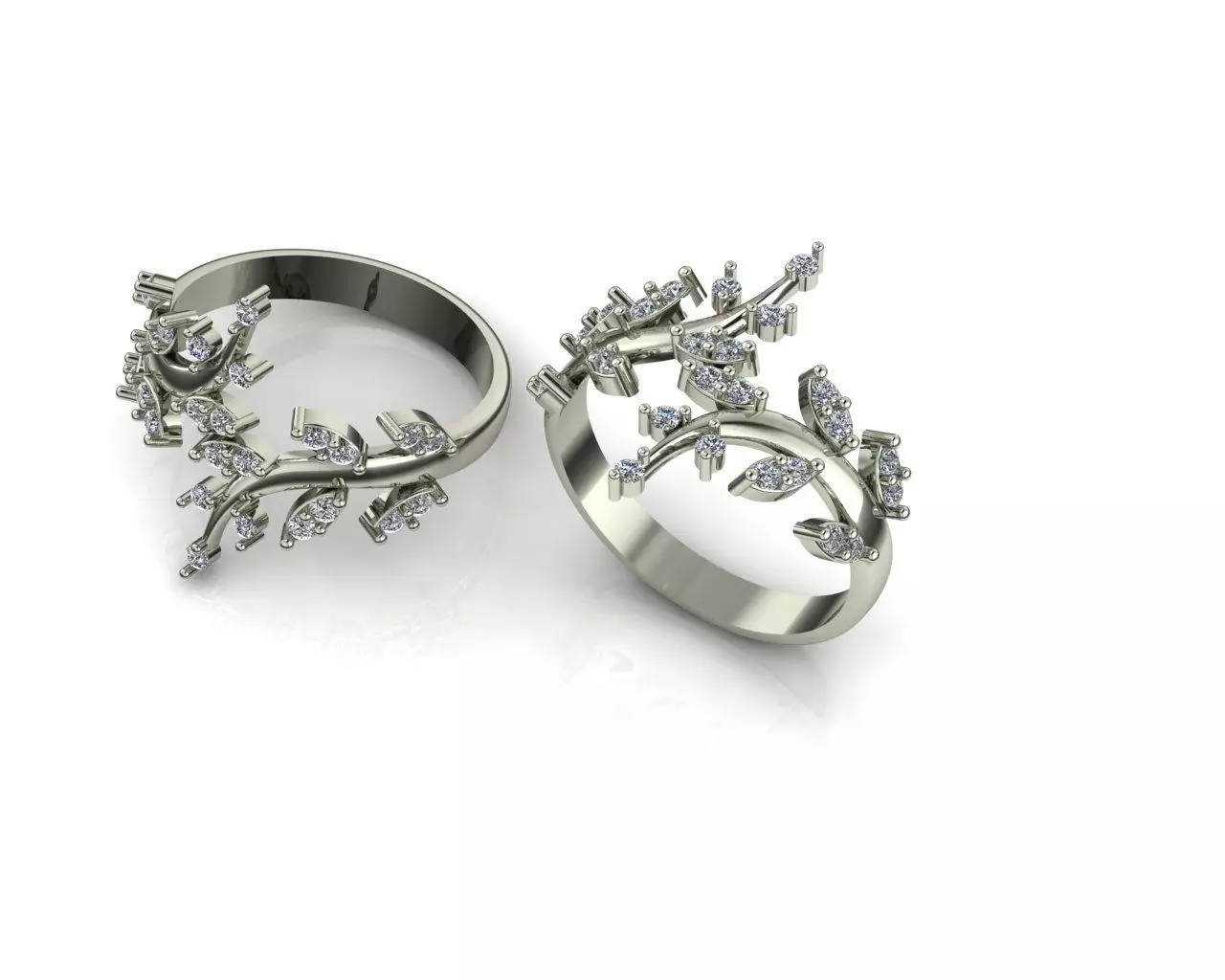 Light jewelry ring 3D print model_0