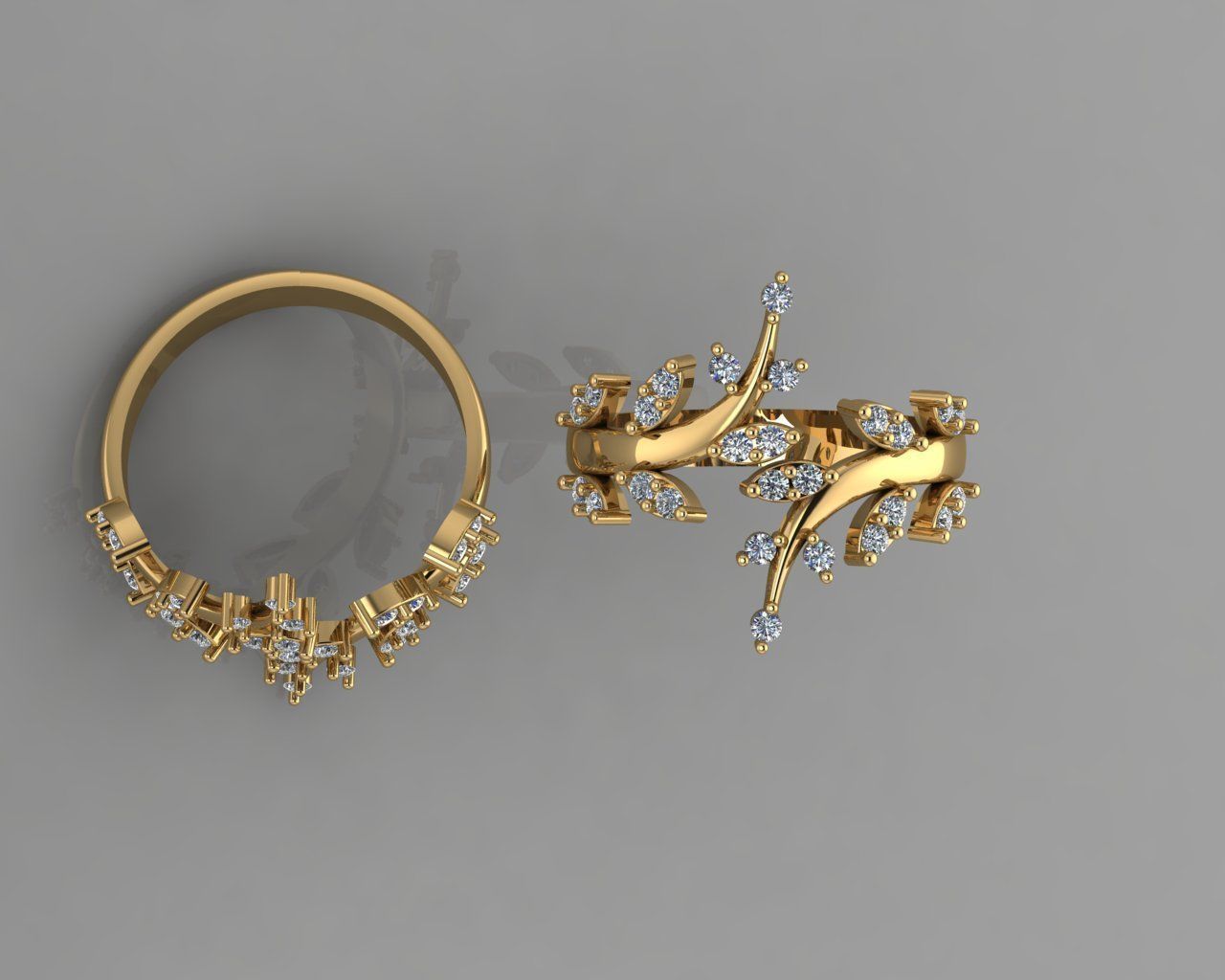 Light jewelry ring 3D print model_3