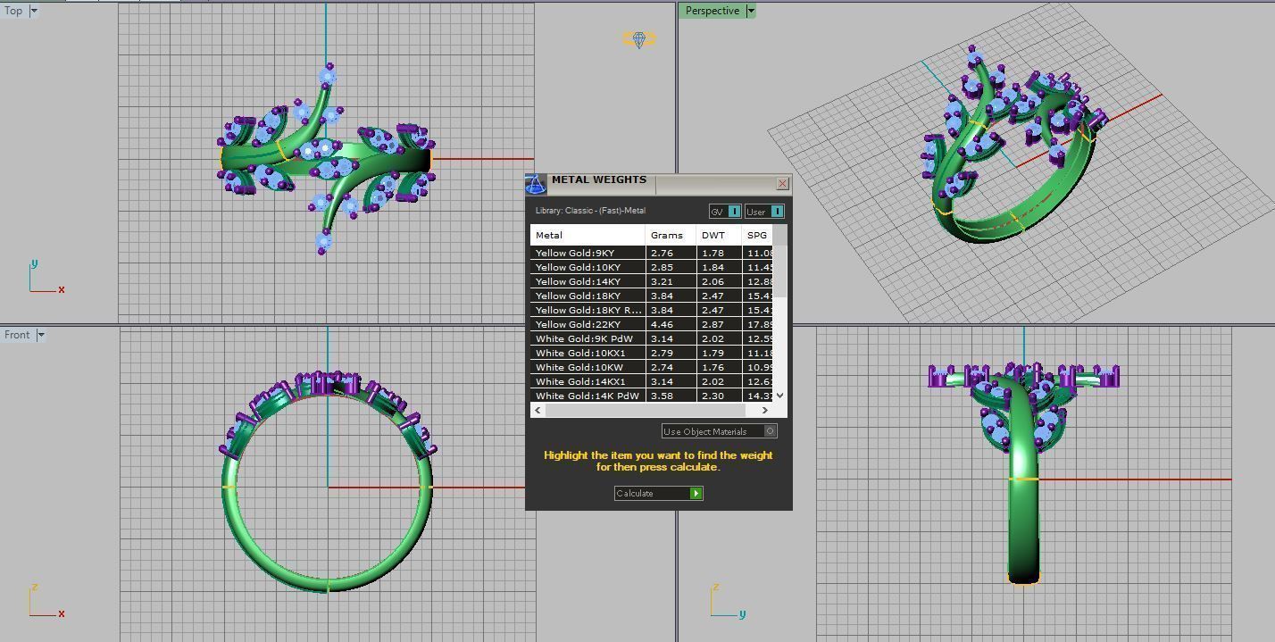 Light jewelry ring 3D print model_7